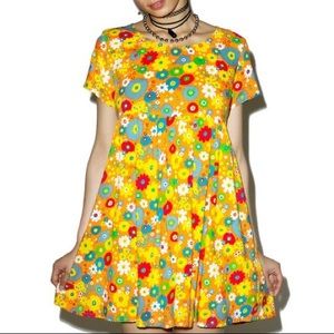 Motel rocks floral babydoll dress